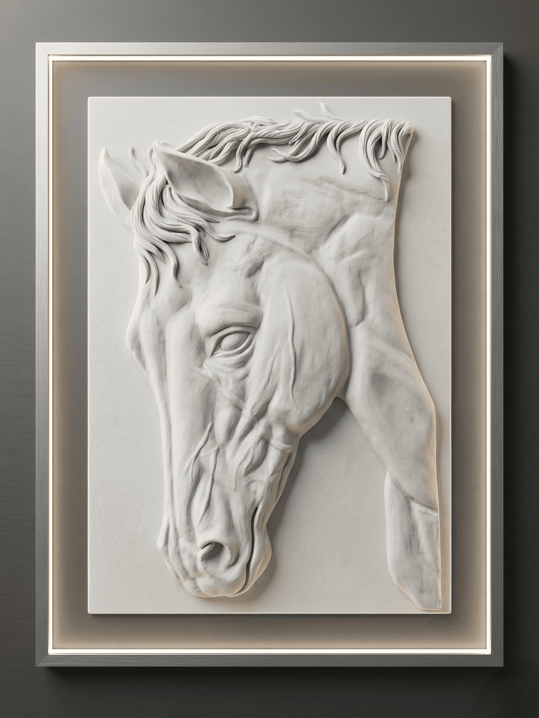 Horse 3D Relief Mural Wall Art thumbnail 6