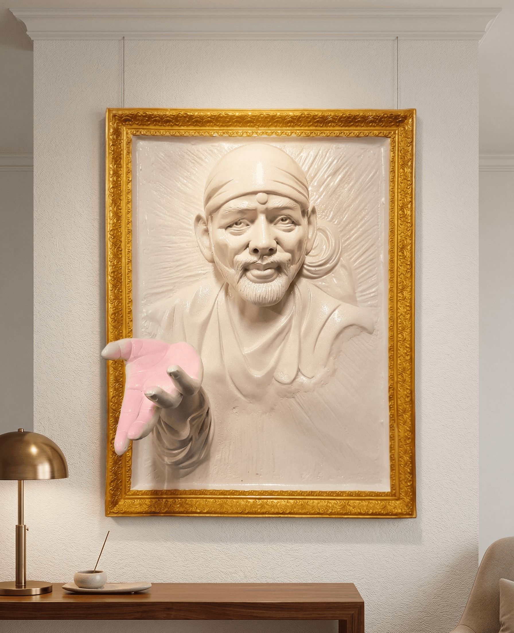 Saibaba 3D Relief Mural_Wall Art